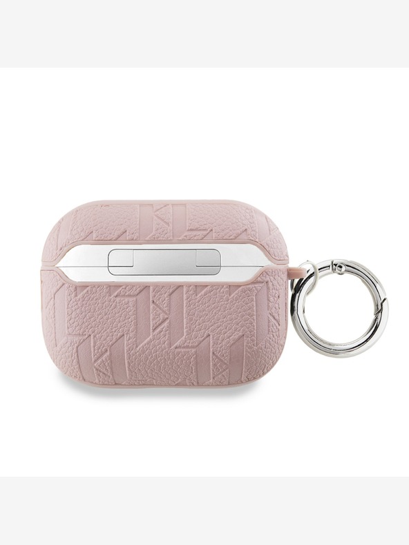 Karl Lagerfeld Karl Lagerfeld PU Embossed Karl Head Case pre AirPods Pro 2 Pink