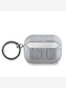 Karl Lagerfeld Karl Lagerfeld PU Embossed Karl Head Case pre AirPods Pro Silver
