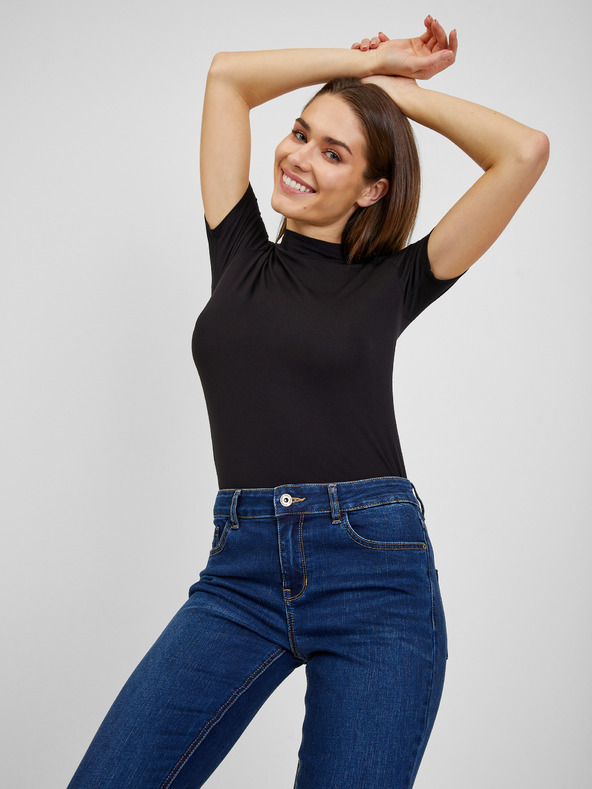 Orsay Tmavomodré dámske džínsy skinny fit ORSAY