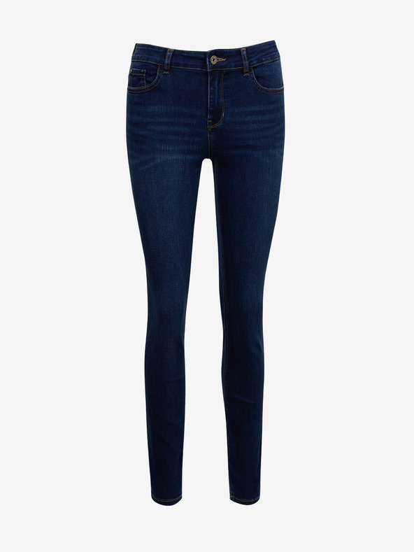 Orsay Tmavomodré dámske džínsy skinny fit ORSAY
