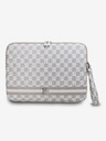 DKNY DKNY PU Leather Checkered Pattern and Stripe Notebook Cover 13/14 Beige"