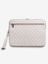 DKNY DKNY PU Leather Checkered Pattern and Stripe Notebook Cover 13/14 Pink"