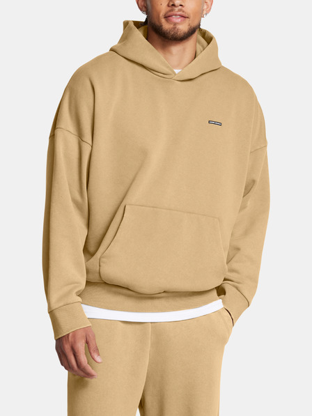 Under Armour Pánska mikina Under Armour UA Icon HWT Flc Wash OS Hood-BRN