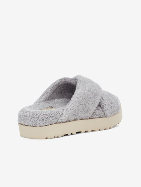 UGG Šedé dámske papuče UGG s umelou kožušinou