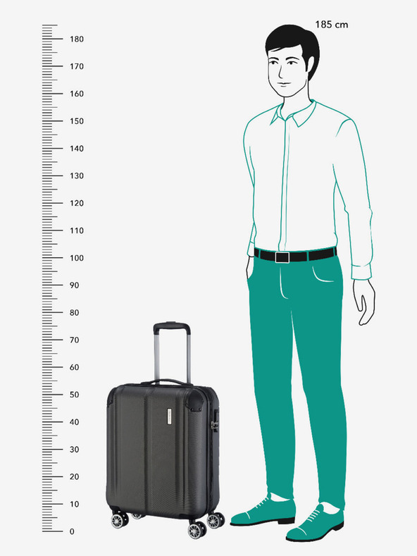 Travelite City 4w S Anthracite Kufor