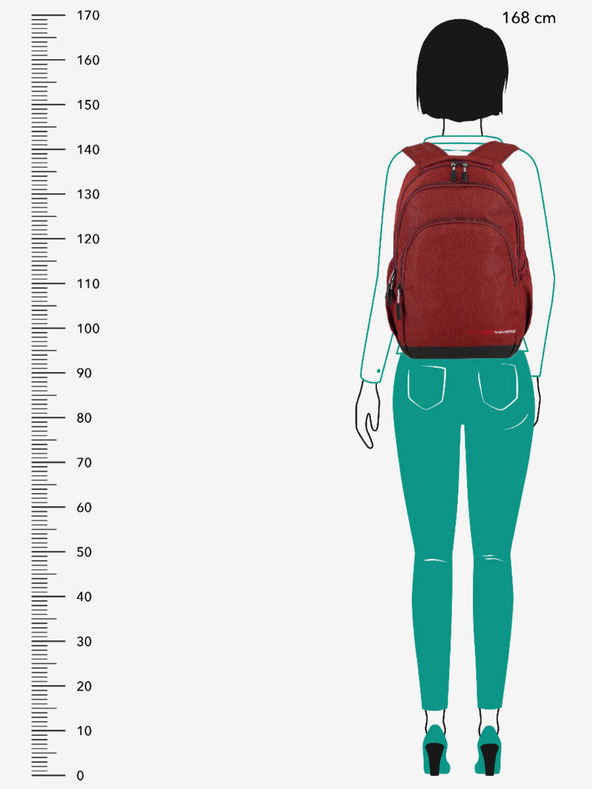 Travelite Červený batoh Travelite Kick Off L