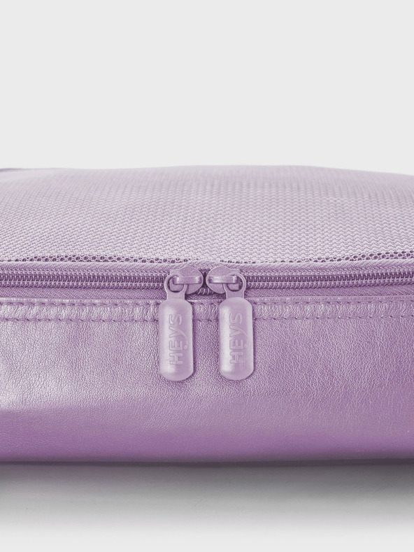 Heys Heys Metallic Packing Cube 5ks sada piatich cestovných tašiek vo svetlo fialovej farbe