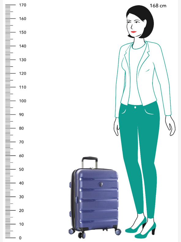 Heys Cestovné puzdro Heys Metallix S Cobalt - modré