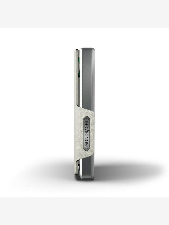 Mondraghi Strieborná kožená peňaženka Mondraghi Saffiano