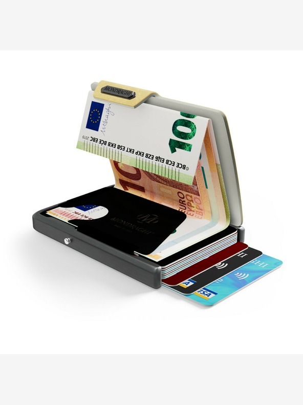 Mondraghi Zlatá kožená peňaženka Mondraghi Saffiano