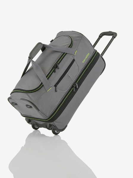 Travelite Taška na kolieskach Travelite Basics S - sivo-zelená