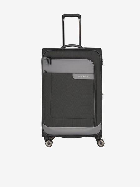 Travelite Tmavo šedý cestovný kufor Travelite Viia 4w L