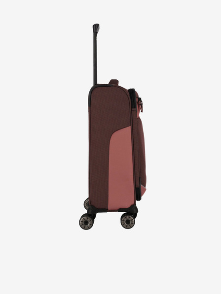 Travelite Sada troch cestovných puzdier Travelite Viia 4w S,M,L + cestovné puzdrá a cestovné tašky v ružovej a hnedej farbe