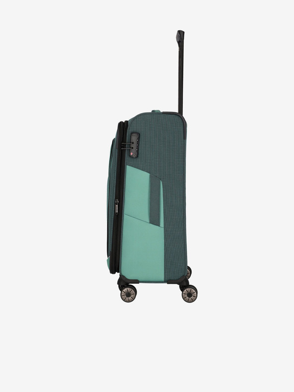 Travelite Zelený kufor Travelite Viia 4w M