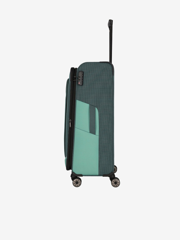 Travelite Zelený kufor Travelite Viia 4w L