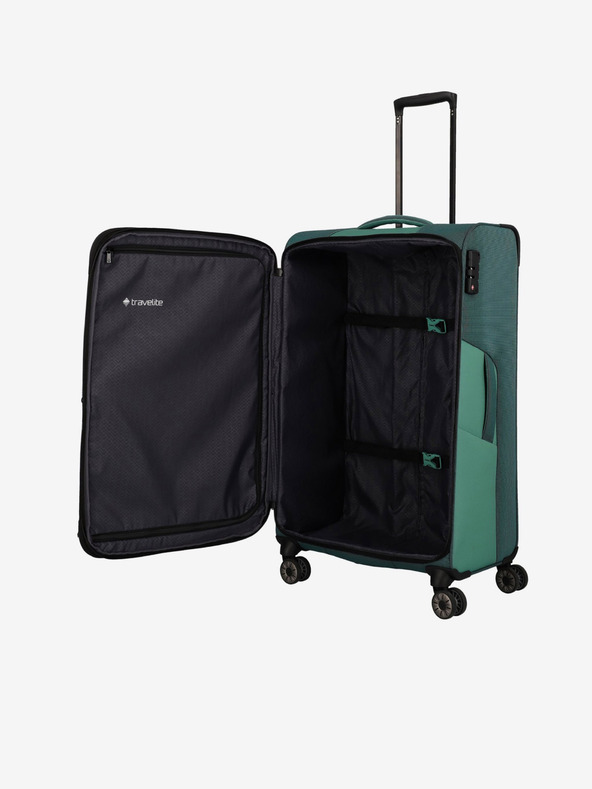 Travelite Zelený kufor Travelite Viia 4w L