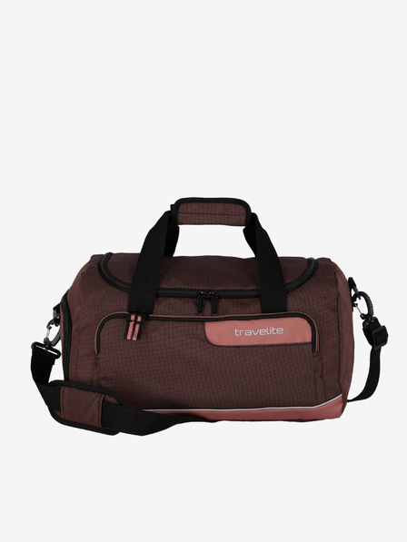 Travelite Ružovo-hnedá cestovná taška Travelite Viia Duffle