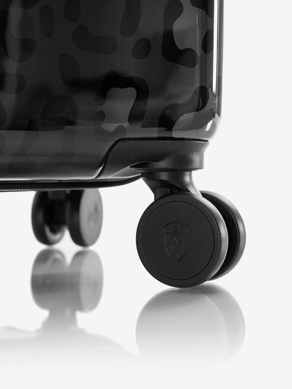 Heys Čierny vzorovaný cestovný kufor Heys Black Leopard S