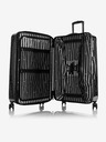 Heys Cestovný kufor Heys Black Patterned Black Leopard L