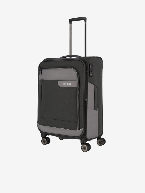 Travelite Tmavo šedá Travelite Viia 4w Travel Duffel M Anthracite