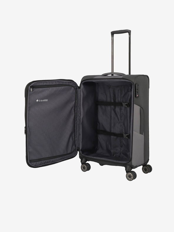 Travelite Tmavo šedá Travelite Viia 4w Travel Duffel M Anthracite