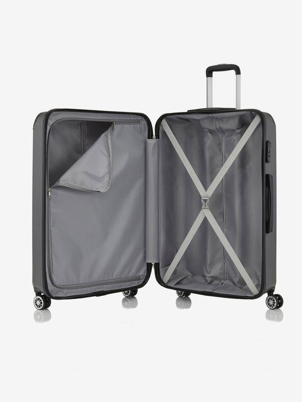 Travelite Zelený cestovný kufor Travelite City 4w L zelený