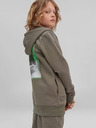 O'Neill Khaki chlapčenská mikina O'Neill HYBRID SWEAT HOODY FZ