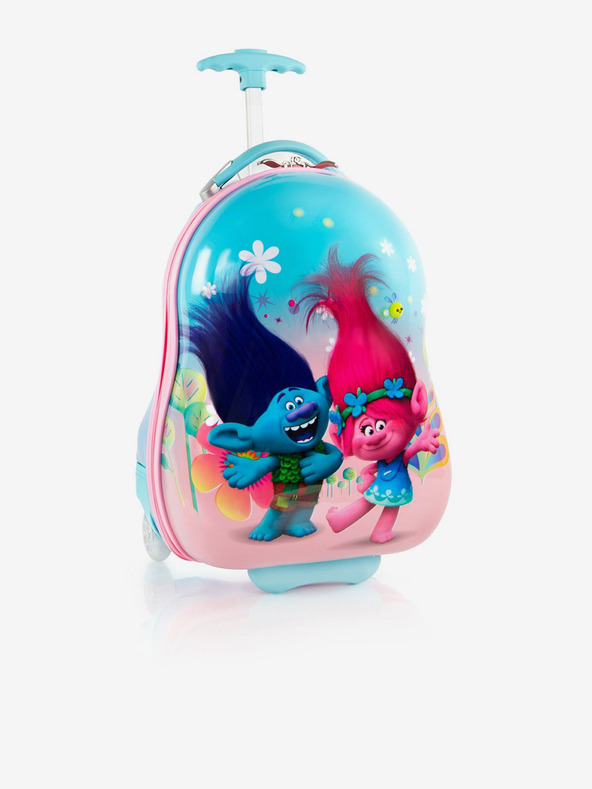 Heys Modrý kufor Heys Kids Trolls Turquoise