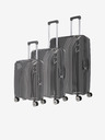 Travelite Sada troch cestovných kufrov Travelite Elvaa 4w S,M,L Black