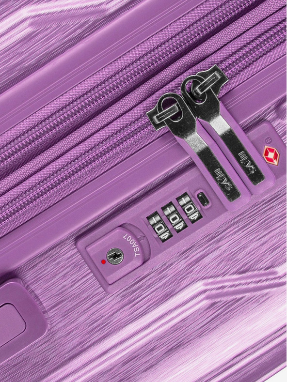 Heys Sada troch fialových cestovných kufrov Heys Xtrak S,M,L