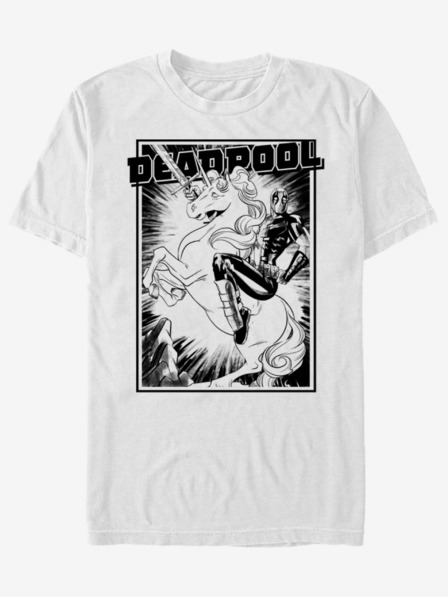 ZOOT.Fan Biele unisex tričko Deadpool Fantasy ZOOT.Fan Marvel
