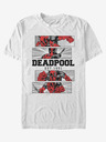 ZOOT.Fan Biele unisex tričko ZOOT.Fan Marvel DEADPOOL 4 PANEL 2 TONE