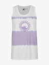 O'Neill Fialovo-biele dámske vzorované tielko O'Neill WOW TANKTOP