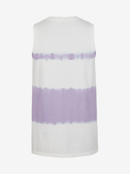 O'Neill Fialovo-biele dámske vzorované tielko O'Neill WOW TANKTOP