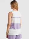O'Neill Fialovo-biele dámske vzorované tielko O'Neill WOW TANKTOP