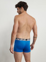 DIM Súprava troch pánskych boxeriek v čiernej a modrej farbe DIM SPORT MICROFIBRE BOXER 3x