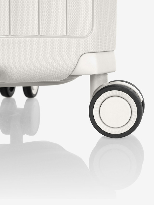 Heys Sada troch bielych cestovných kufrov Heys Airlite S,M,L