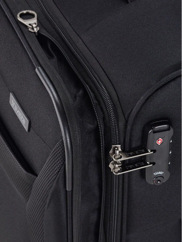 Travelite Sada troch cestovných kufrov Travelite Chios S,M,L Black