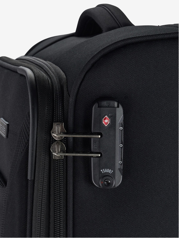 Travelite Sada troch cestovných kufrov Travelite Chios S,M,L Black