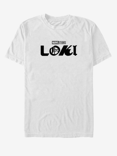ZOOT.Fan Biele unisex tričko ZOOT.Fan Marvel Loki Logo