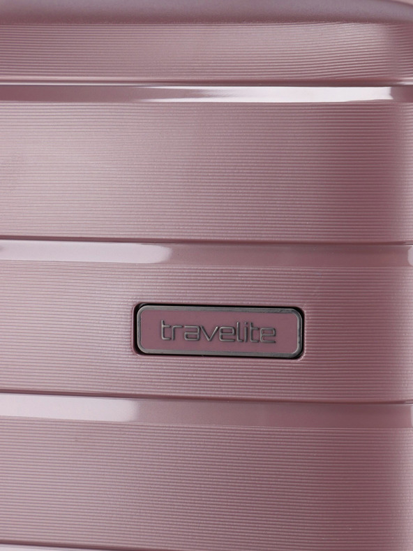 Travelite Ružový cestovný kufor Travelite Air Base M