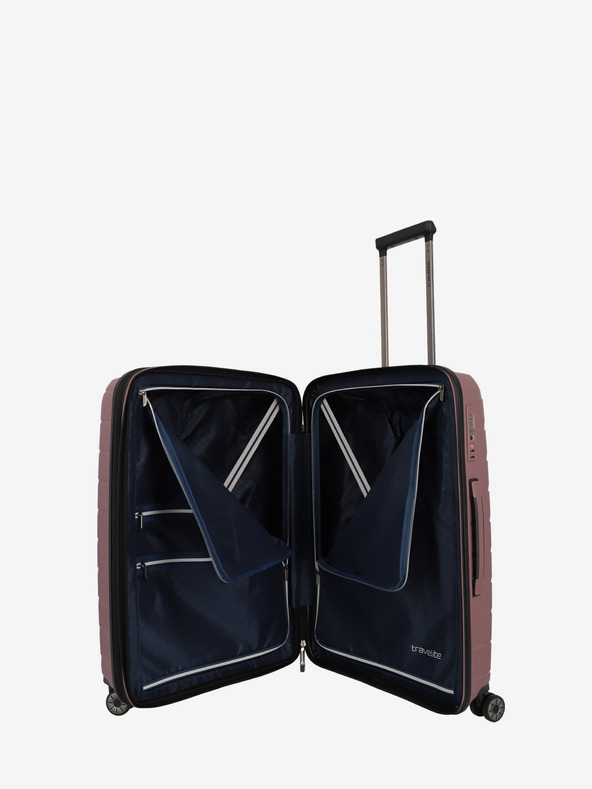 Travelite Ružový cestovný kufor Travelite Air Base M