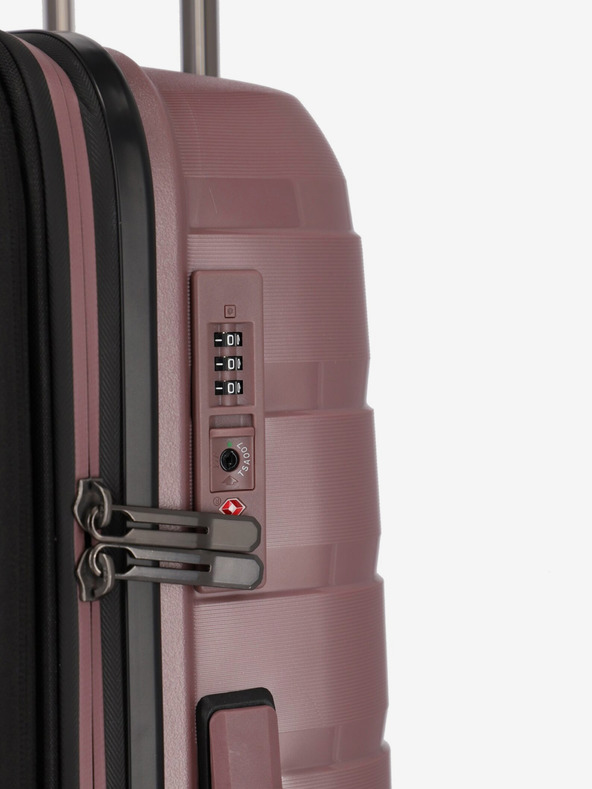 Travelite Ružový cestovný kufor Travelite Air Base M