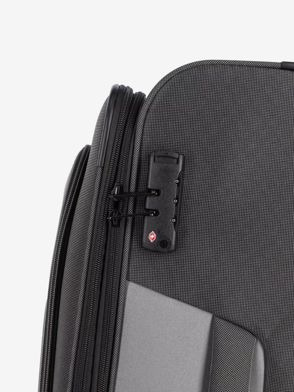 Travelite Sivý cestovný kufor Travelite Viia 2w S
