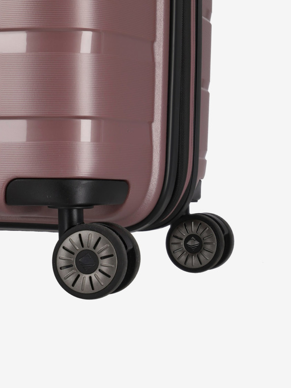 Travelite Sada troch ružových cestovných kufrov Travelite Air Base S,M,L