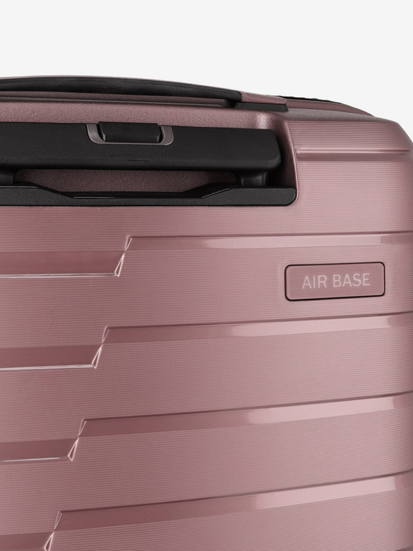 Travelite Ružový cestovný kufor Travelite Air Base 4w S Predné vrecko