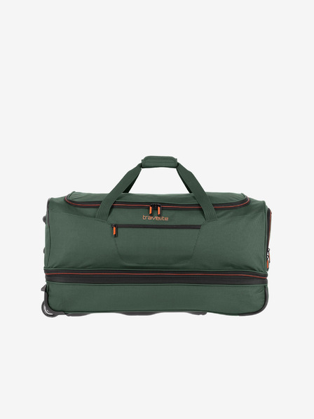 Travelite Tmavo zelená cestovná taška na kolieskach Travelite Basics L