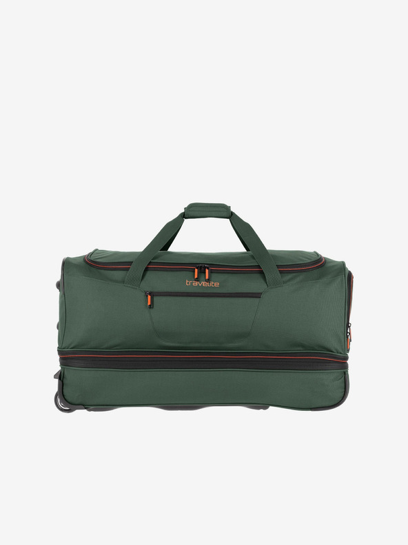 Travelite Tmavo zelená cestovná taška na kolieskach Travelite Basics L