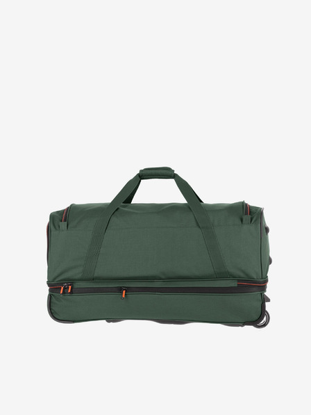 Travelite Tmavo zelená cestovná taška na kolieskach Travelite Basics L