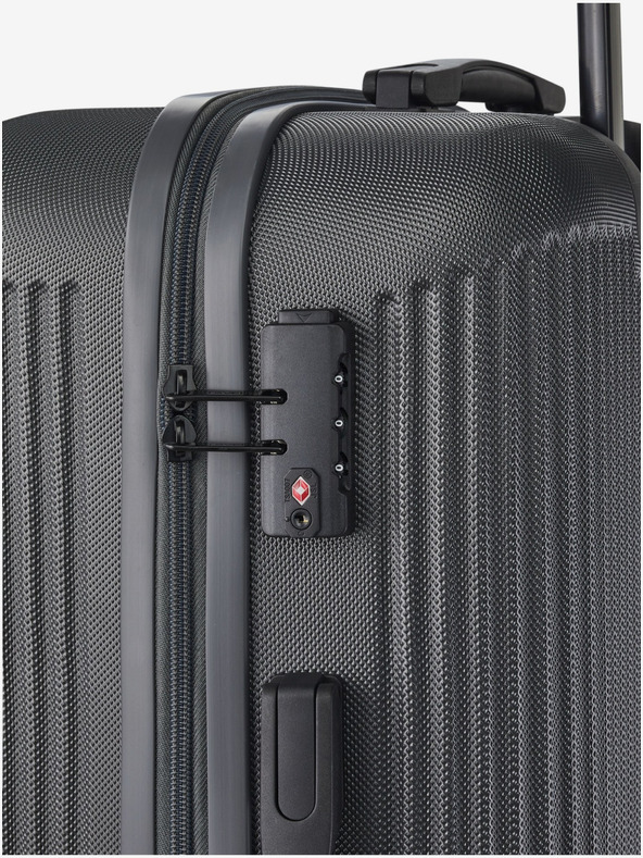 Travelite Sada troch tmavosivých cestovných kufrov Travelite Bali S,M,L